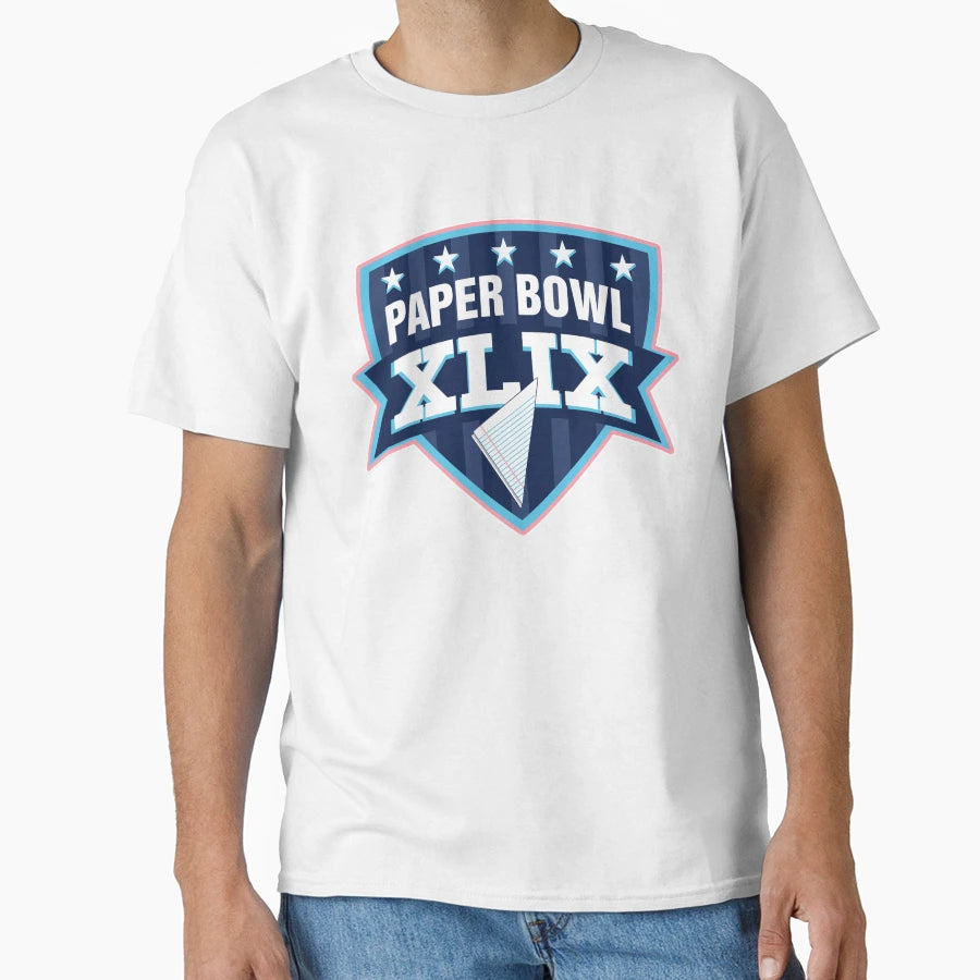 Paper Bowl Sunday T-Shirt - Minimalist Print Men Women - T-Shirt, Sweatshirt, Hoodie