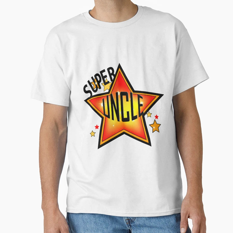 Super Star Uncle Award Gift T-Shirt - Casual Everyday Wear for Adults - T-Shirt, Sweatshirt, Hoodie