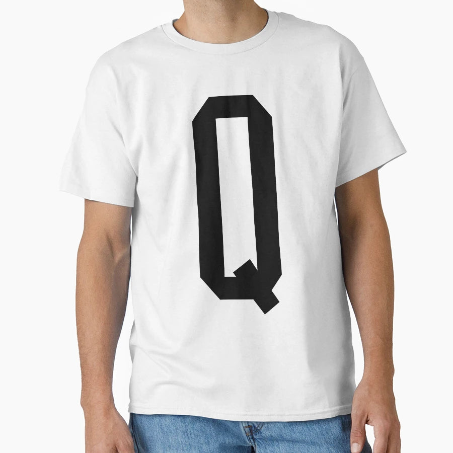 Letter Q T-Shirt - Graphic Print Men Women - T-Shirt, Sweatshirt, Hoodie