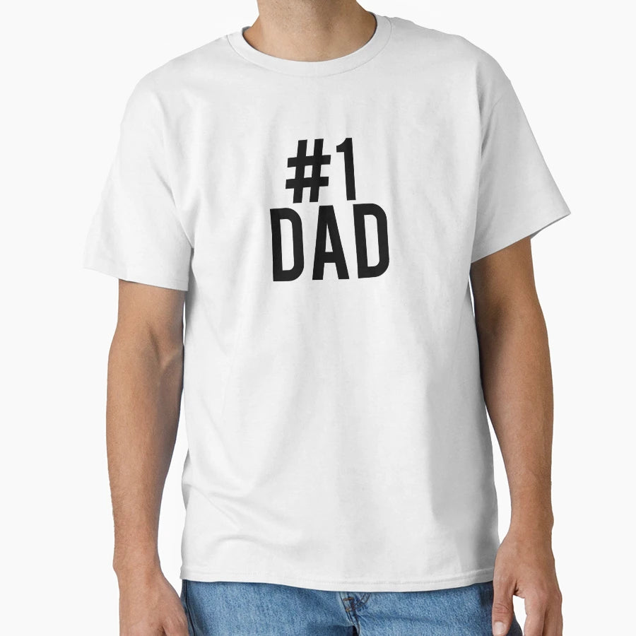 Fathers Day 1 Dad T-Shirt - Fun Novelty Design Men Women - T-Shirt, Sweatshirt, Hoodie