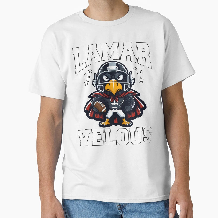 Lamar More Like Lamarvelous Football T-Shirt - Trendy Graphic Men Women - T-Shirt, Sweatshirt, Hoodie