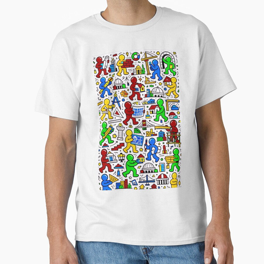 Happy people Build together by LuluLeb - Adult & Kids T-Shirts, Sweatshirts & Hoodies apparel design preview 1