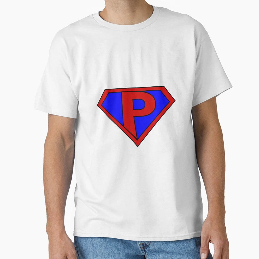 Hero Heroine Superhero Initials P T-Shirt - Unique Graphic Unisex - T-Shirt, Sweatshirt, Hoodie