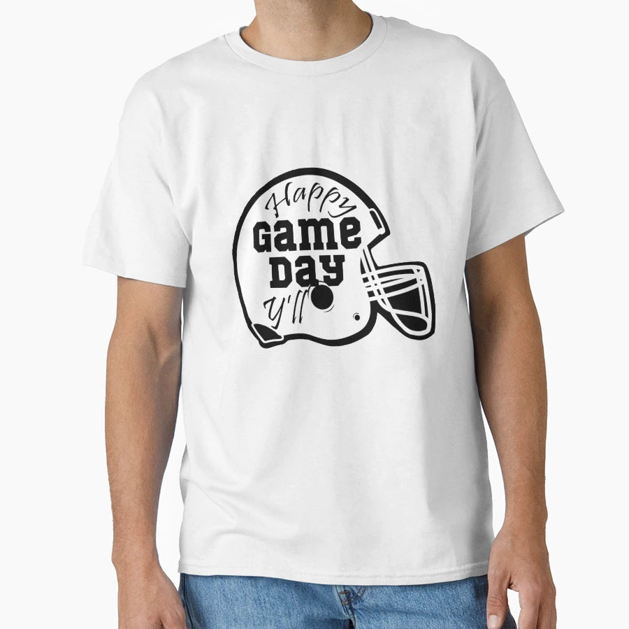 Happy Game Day Yll T-Shirt - Trendy Graphic for Adults - T-Shirt, Sweatshirt, Hoodie