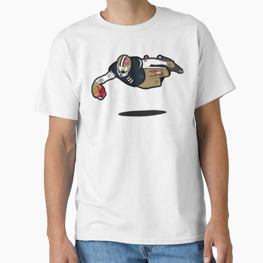 Zombie Football Player New Orleans W San T-Shirt - Novelty Apparel Unisex - T-Shirt, Sweatshirt, Hoodie