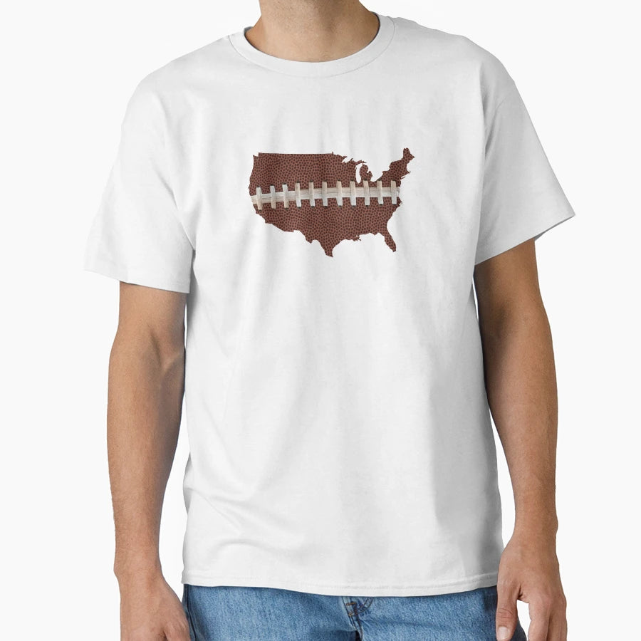 Football Across America T-Shirt - Novelty Apparel Men Women - T-Shirt, Sweatshirt, Hoodie
