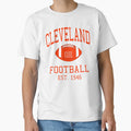 Cleveland Football T-Shirt - Custom Art Print Unisex - T-Shirt, Sweatshirt, Hoodie