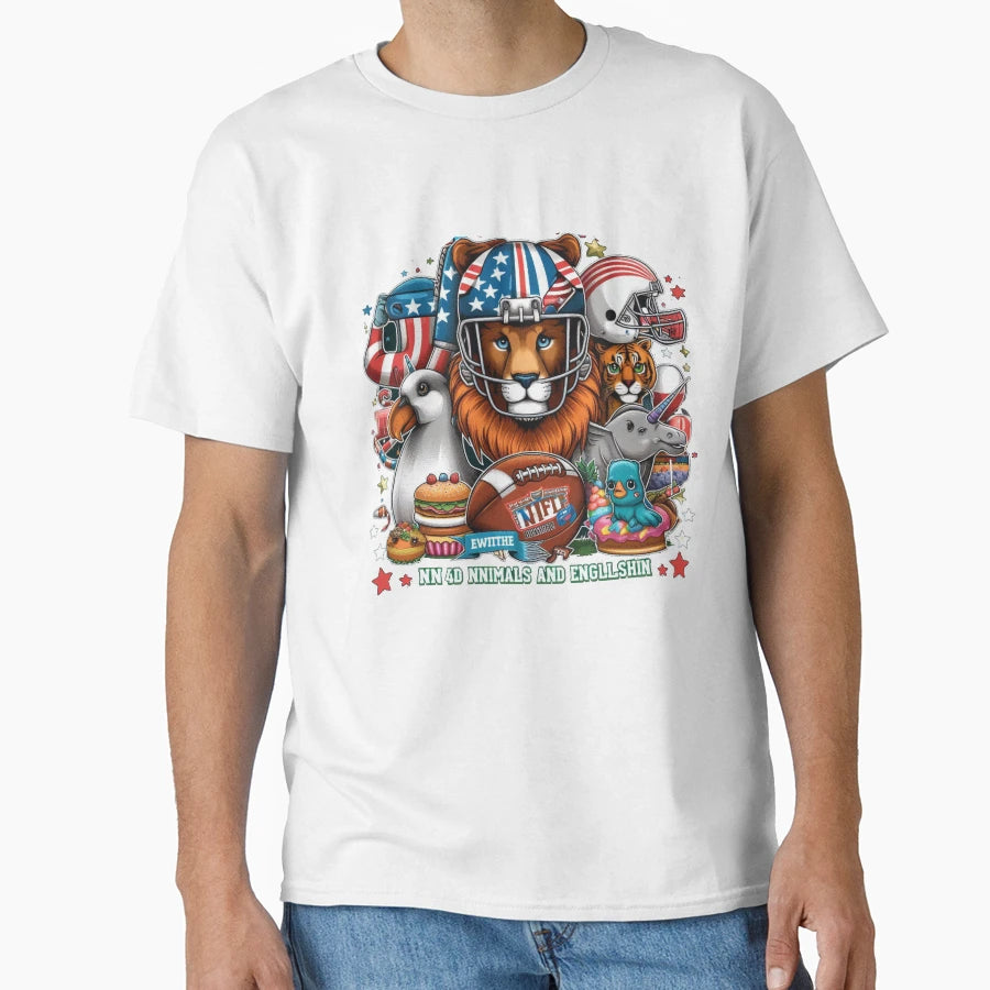 Sports Animal Lover Gift American T-Shirt - Novelty Apparel for Adults - T-Shirt, Sweatshirt, Hoodie