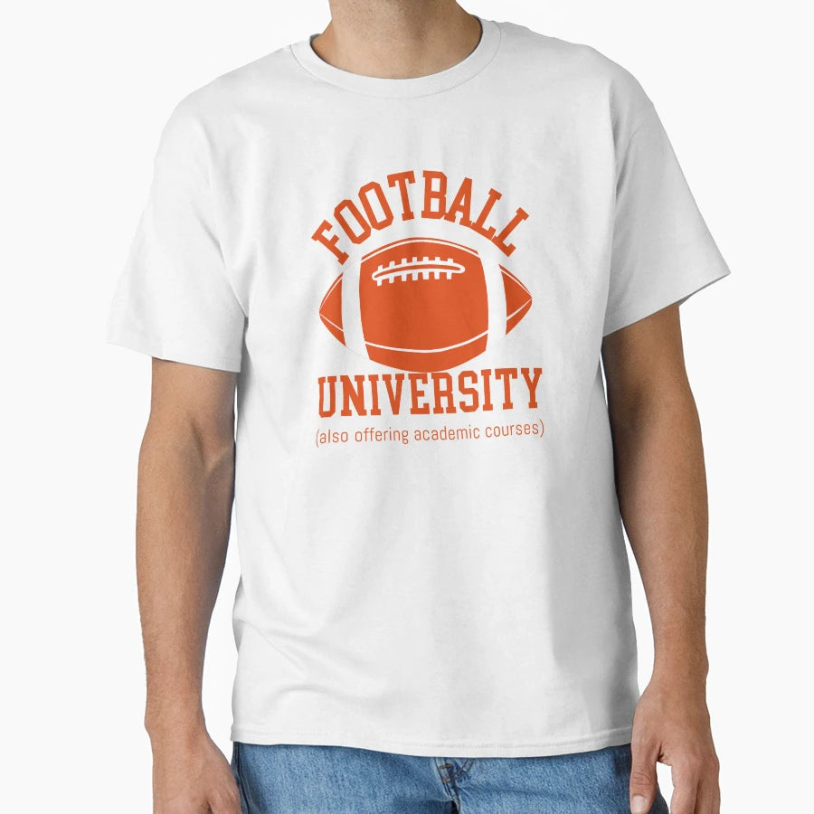 Football University T-Shirt - Trendy Graphic for Adults - T-Shirt, Sweatshirt, Hoodie
