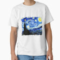 The Starry Night Vincent Van Gogh Famous Vintage Art - Adult & Kids T-Shirts, Sweatshirts & Hoodies apparel design preview 1