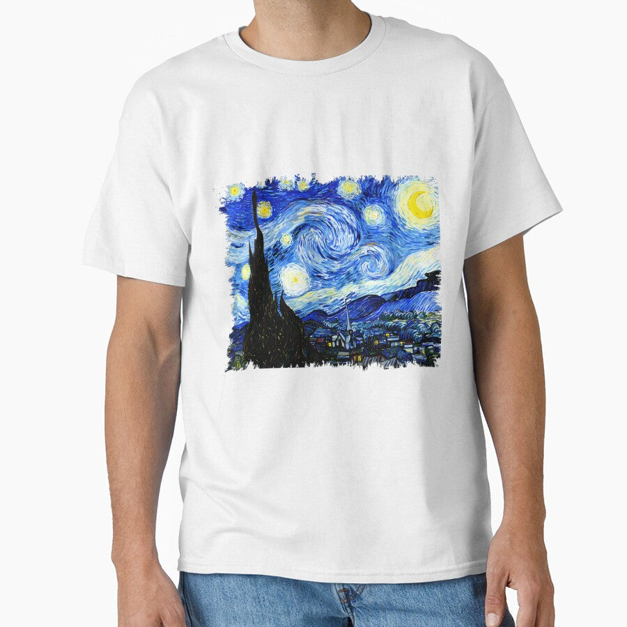 The Starry Night Vincent Van Gogh Famous Vintage Art - Adult & Kids T-Shirts, Sweatshirts & Hoodies apparel design preview 1