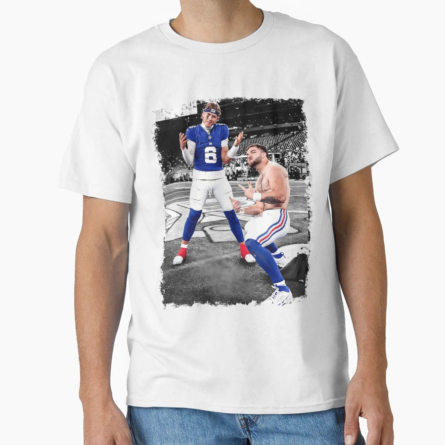 Jaxson Dart And Cam Skattebo New York T-Shirt - Unique Graphic for Adults - T-Shirt, Sweatshirt, Hoodie