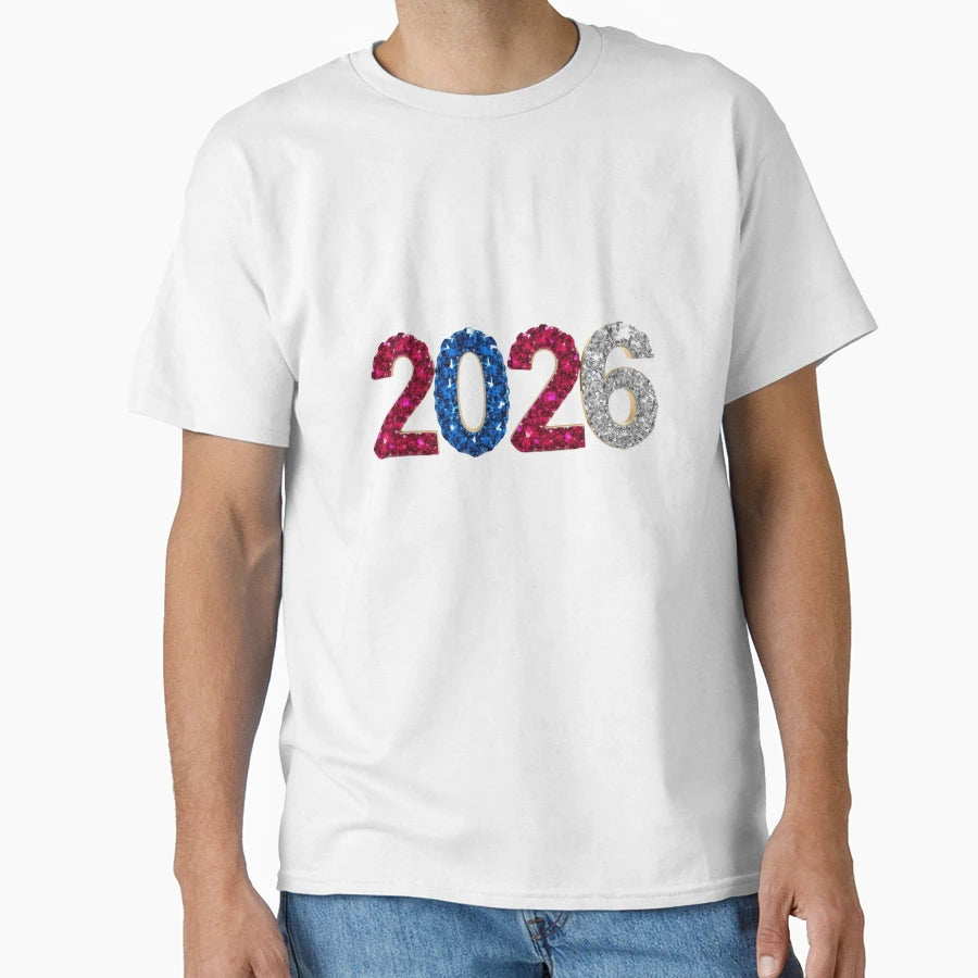 2026 Sparkle Jewel Year 2026 T-Shirt - Casual Everyday Wear for Adults - T-Shirt, Sweatshirt, Hoodie