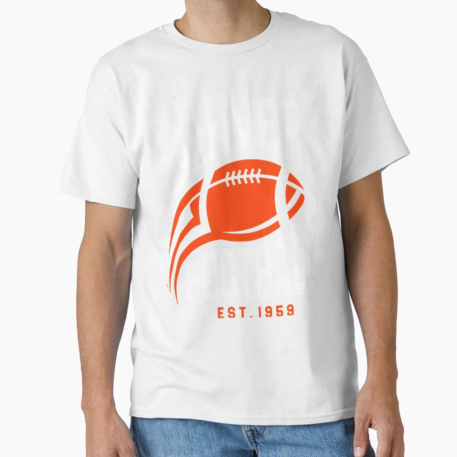 Denver Colorado Est 1858 Football T-Shirt - Minimalist Print for Adults - T-Shirt, Sweatshirt, Hoodie
