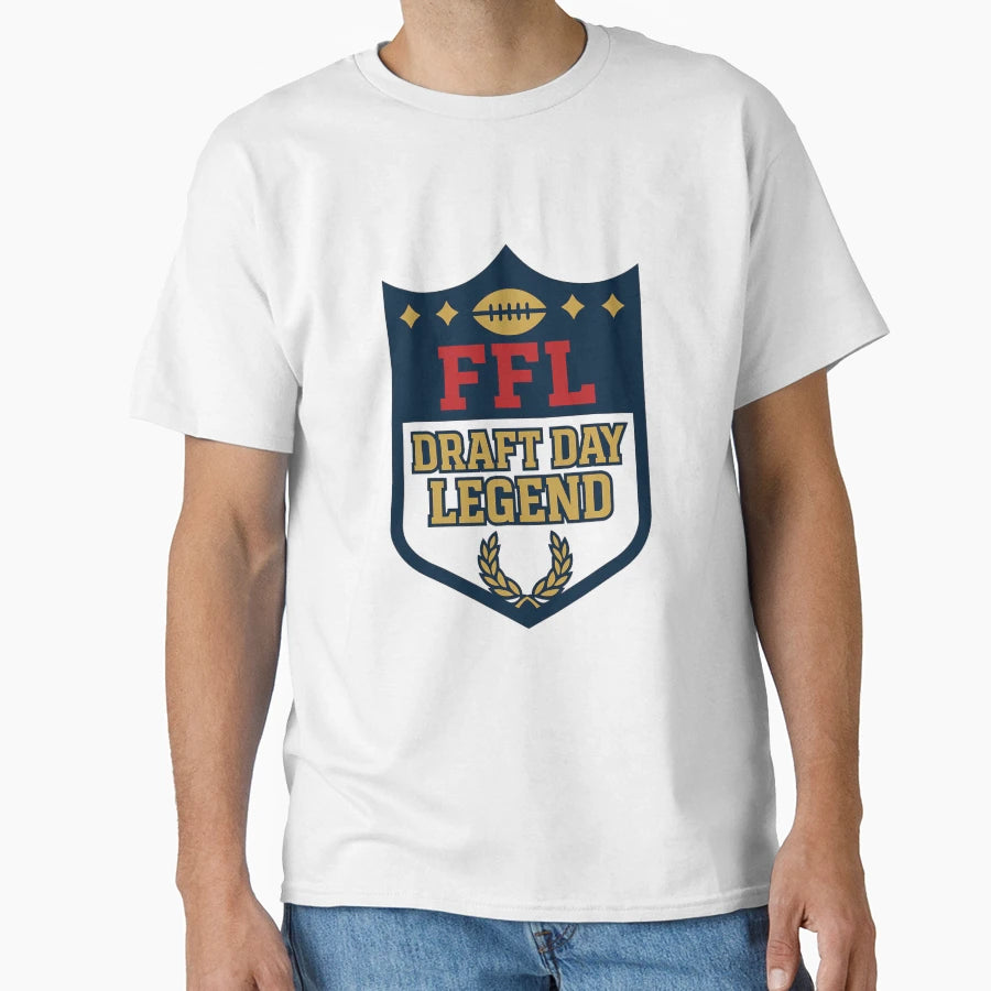 Fantasy Football Draft Day Legend T-Shirt - Minimalist Print for Adults - T-Shirt, Sweatshirt, Hoodie