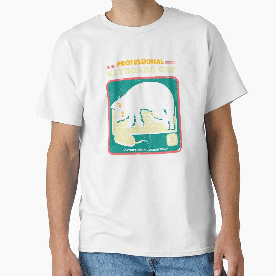 Professional keyboard cat by Elan Harris - Adult & Kids T-Shirts, Sweatshirts & Hoodies apparel design preview 1