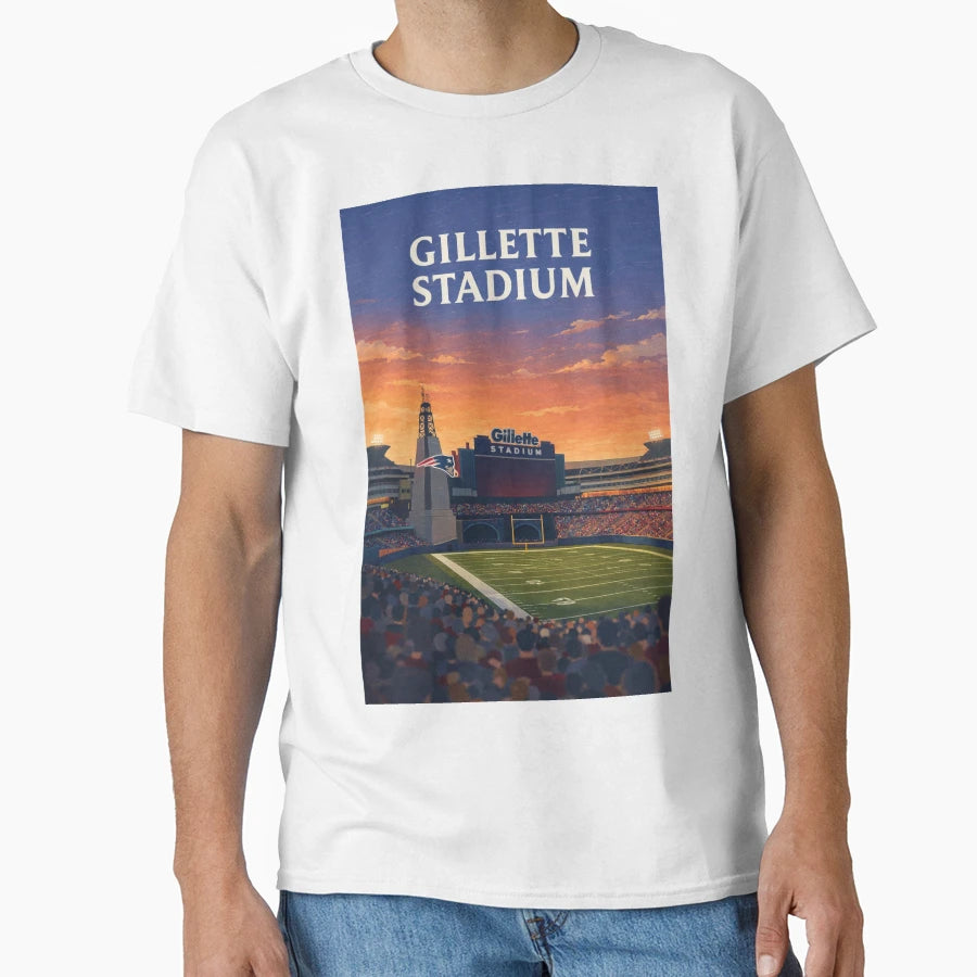 Gillette Stadium Foxborough New T-Shirt - Streetwear Style for Adults - T-Shirt, Sweatshirt, Hoodie