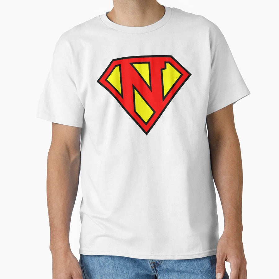 Letter N Super Letter Vol 1 T-Shirt - Streetwear Style Unisex - T-Shirt, Sweatshirt, Hoodie