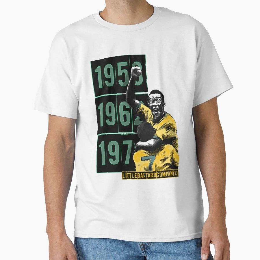 Pele 10 Brazil King T-Shirt - Graphic Print Unisex - T-Shirt, Sweatshirt, Hoodie