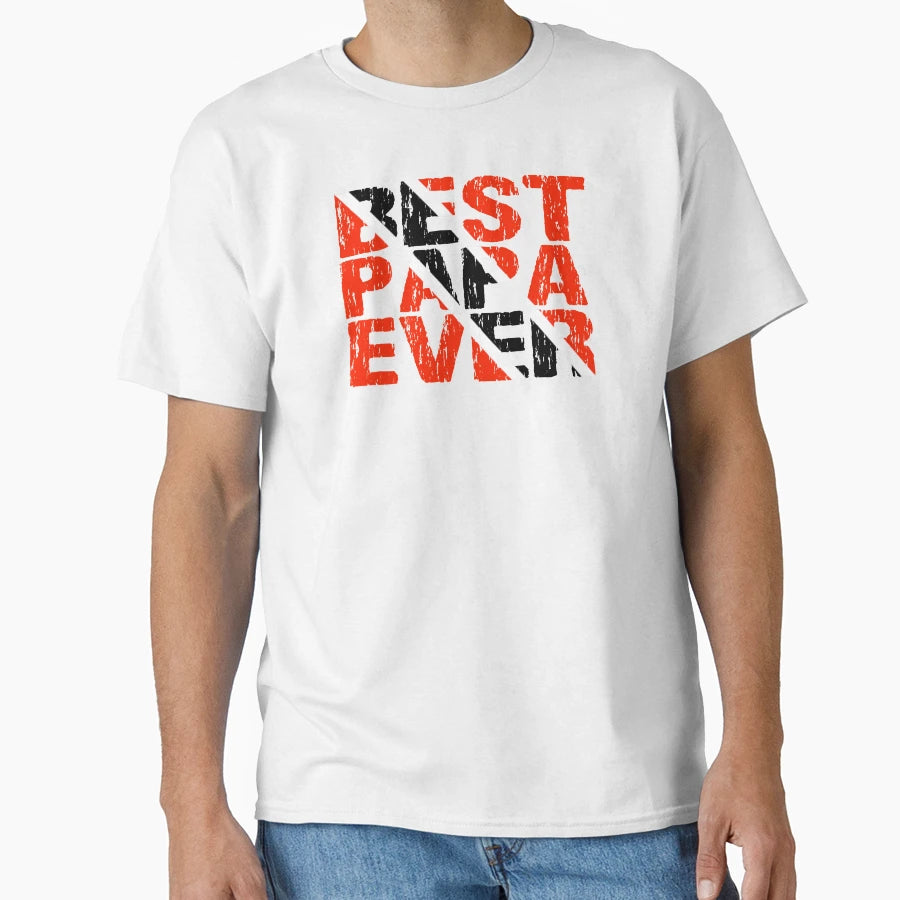 Trinidadian Tobagonian Best Papa Ever T-Shirt - Minimalist Print Unisex - T-Shirt, Sweatshirt, Hoodie