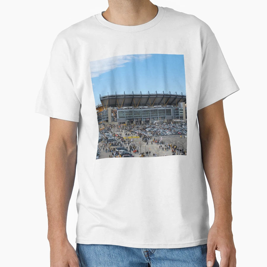 Heinz Field Pittsburgh Pa Throw Pillow T-Shirt - Graphic Print Unisex - T-Shirt, Sweatshirt, Hoodie