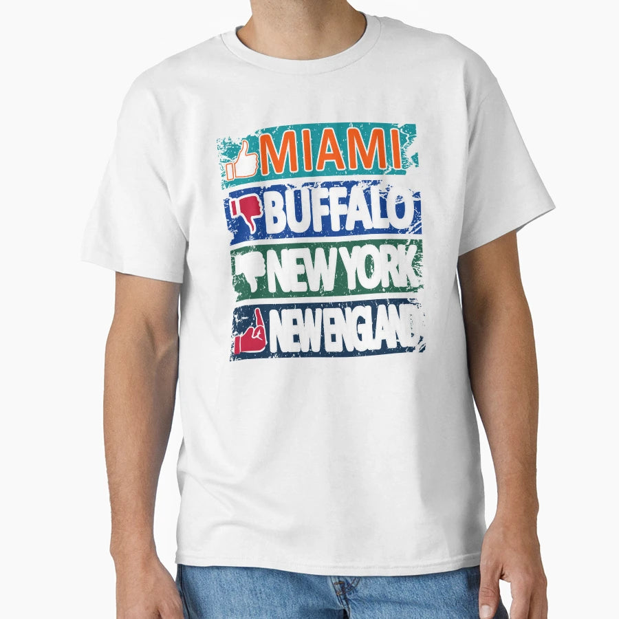 Miami Pro Football Funny Rankings T-Shirt - Streetwear Style Men Women - T-Shirt, Sweatshirt, Hoodie