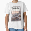 Santorini Greece and by TripsandPrints - Adult & Kids T-Shirts, Sweatshirts & Hoodies apparel design preview 1