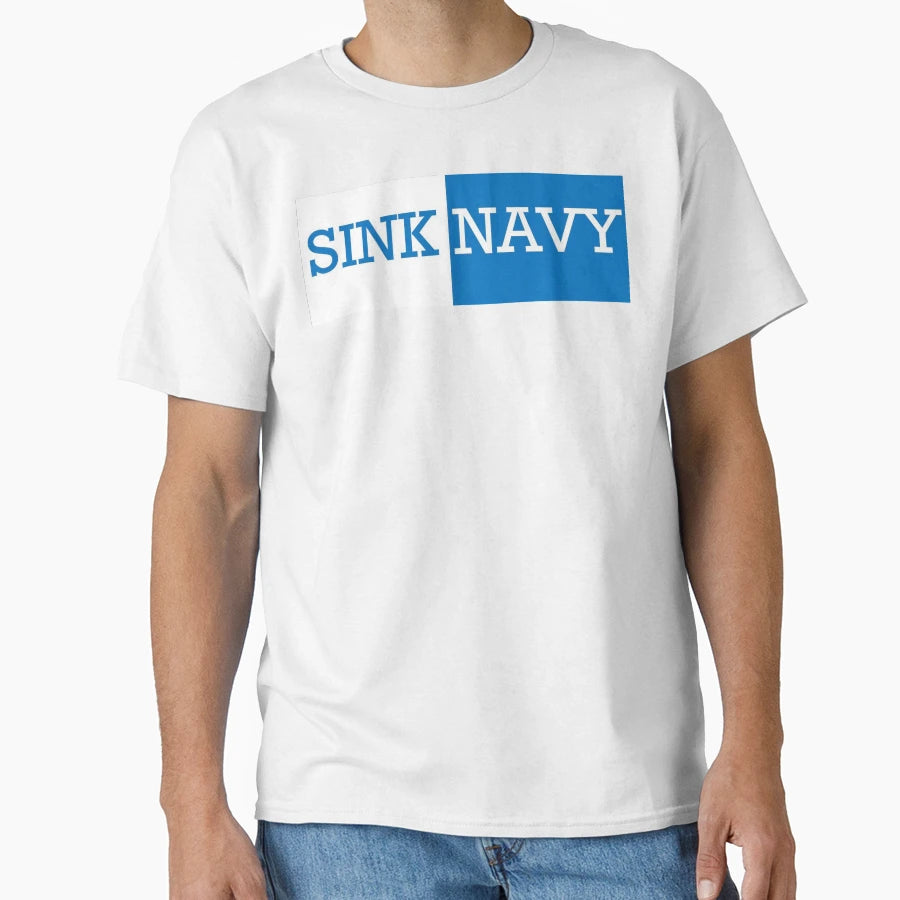 Sink Navy T-Shirt - Fun Novelty Design Men Women - T-Shirt, Sweatshirt, Hoodie