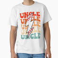 Baseball Uncle Groovy Lightning Bolt T-Shirt - Minimalist Print for Adults - T-Shirt, Sweatshirt, Hoodie