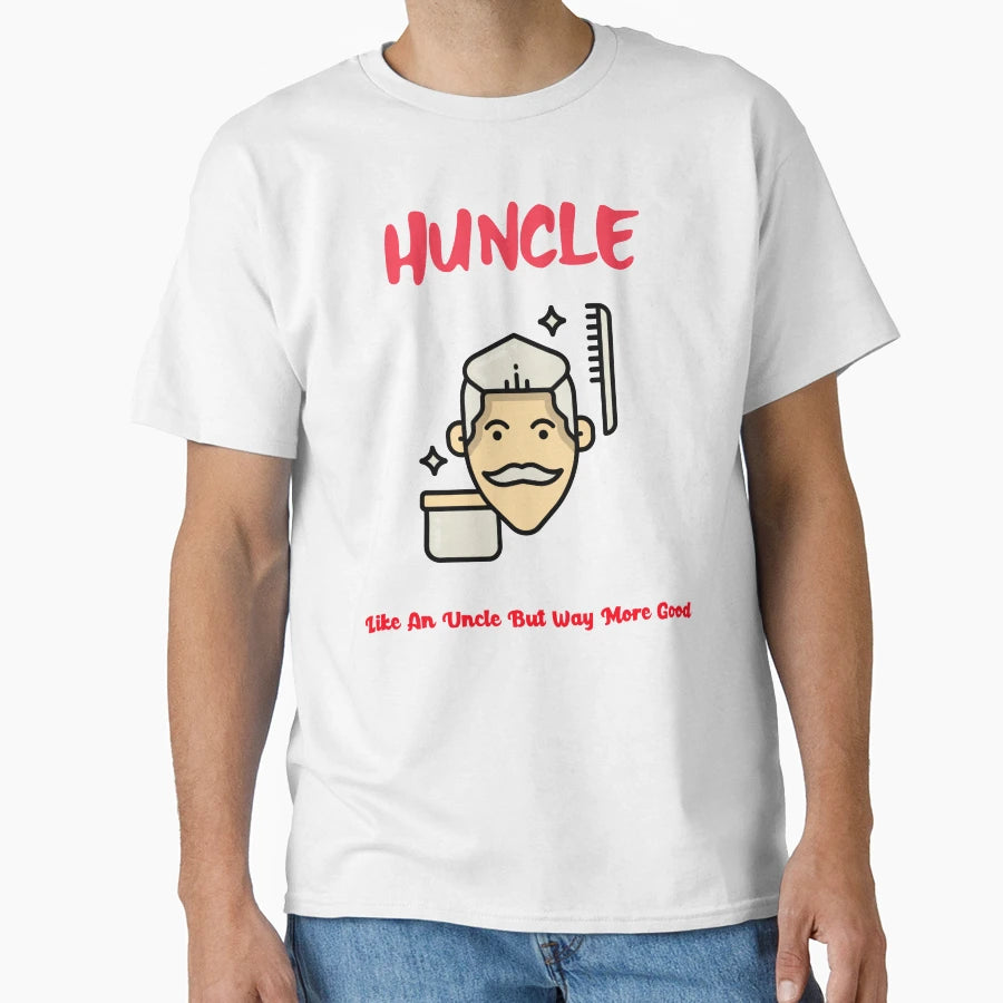 Huncle Awesome Mustached T-Shirt - Casual Everyday Wear Men Women - T-Shirt, Sweatshirt, Hoodie