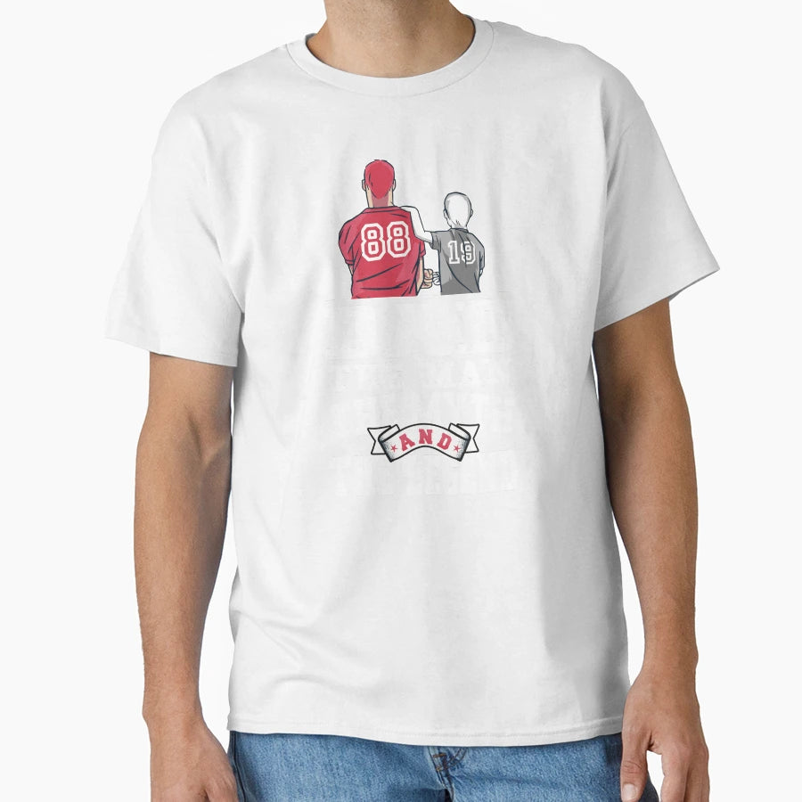 Mens Proud Baseball Dad Myth Legend T-Shirt - Graphic Print Unisex - T-Shirt, Sweatshirt, Hoodie