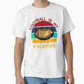 Football Is My Valentine Romance Sports T-Shirt - Graphic Print Men Women - T-Shirt, Sweatshirt, Hoodie