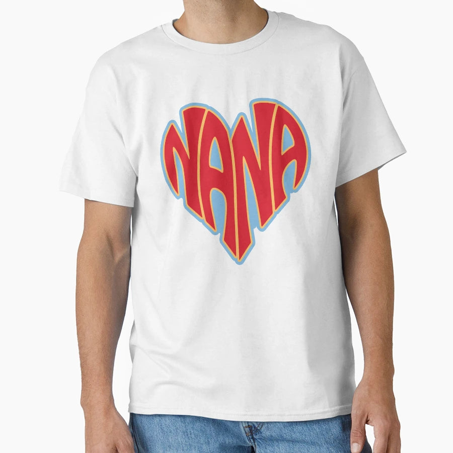 Nana Heart Monogram T-Shirt - Graphic Print for Adults - T-Shirt, Sweatshirt, Hoodie