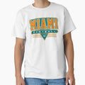 Miami Football Dolphins Inspired 90S T-Shirt - Graphic Print Men Women - T-Shirt, Sweatshirt, Hoodie