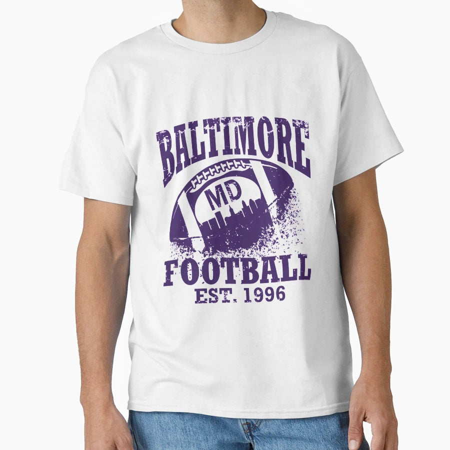 Baltimore Football T-Shirt - Casual Everyday Wear for Adults - T-Shirt, Sweatshirt, Hoodie