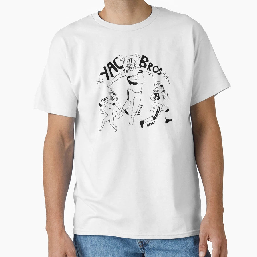 Yac Bros Kittle Deebo Aiyuk San T-Shirt - Custom Art Print for Adults - T-Shirt, Sweatshirt, Hoodie