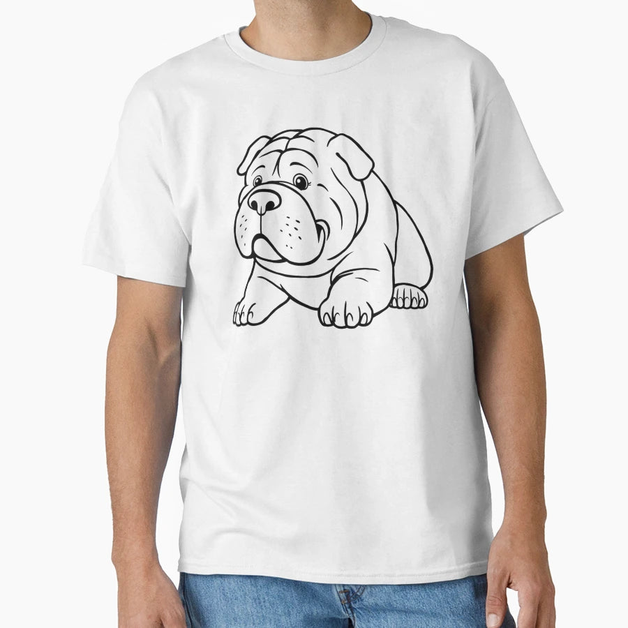 Happy Chinese Shar Pei Its Unique T-Shirt - Graphic Print Men Women - T-Shirt, Sweatshirt, Hoodie