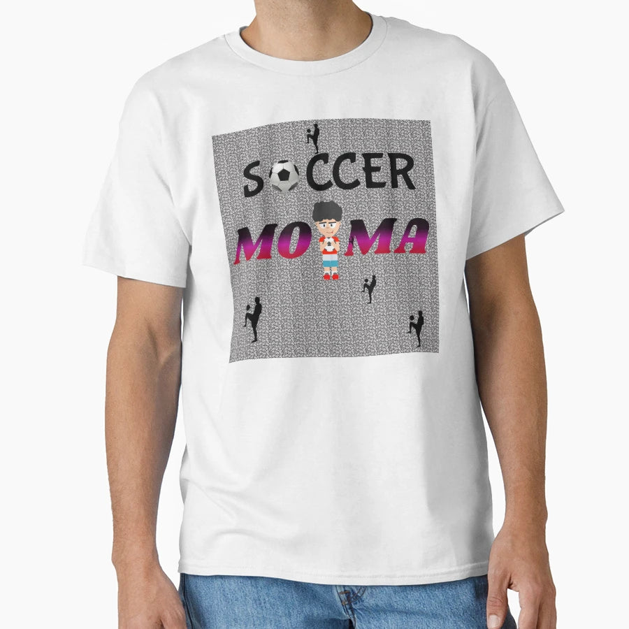 Soccer Mama Mom Moma T-Shirt - Fun Novelty Design for Adults - T-Shirt, Sweatshirt, Hoodie