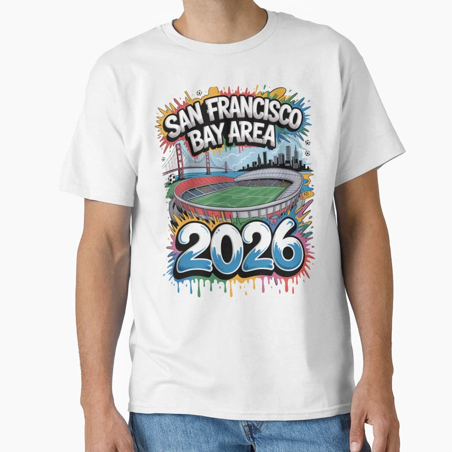 San Francisco Bay Area Golden Gate T-Shirt - Custom Art Print Men Women - T-Shirt, Sweatshirt, Hoodie