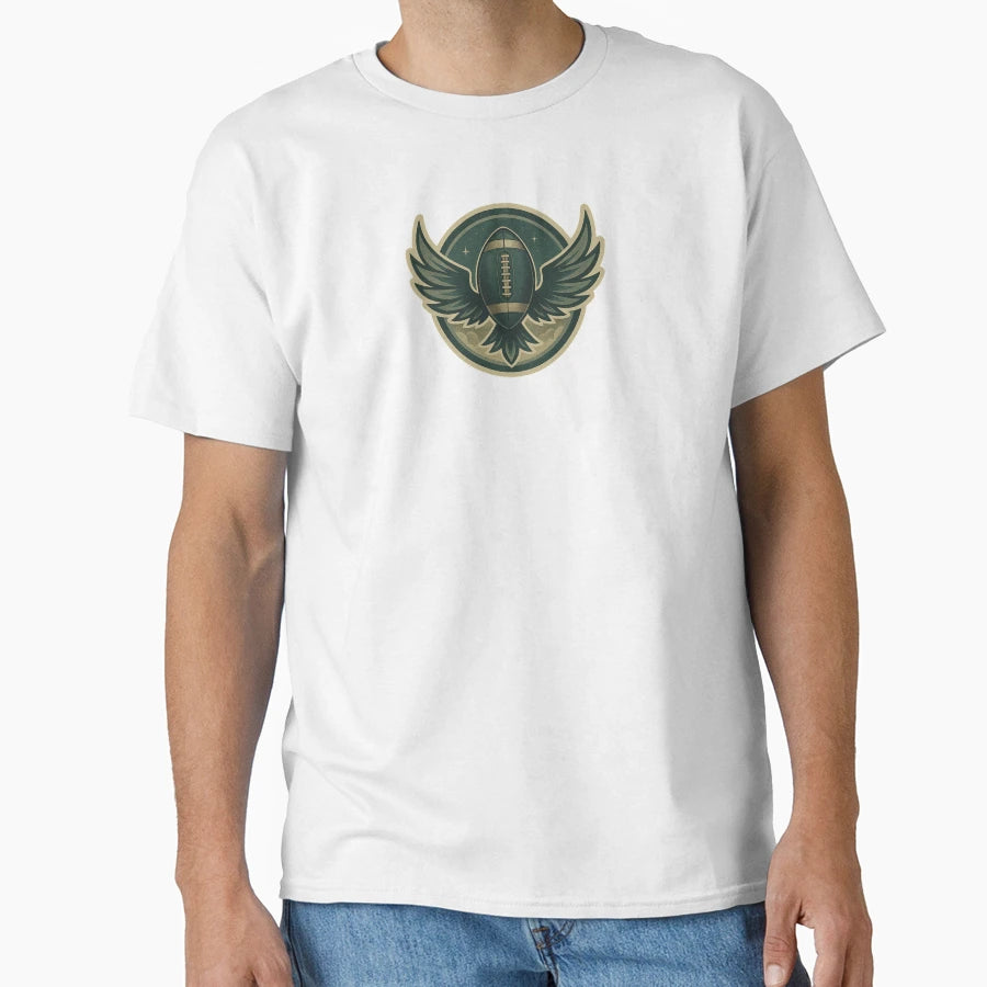 Wings Victory Football T-Shirt - Fun Novelty Design Unisex - T-Shirt, Sweatshirt, Hoodie