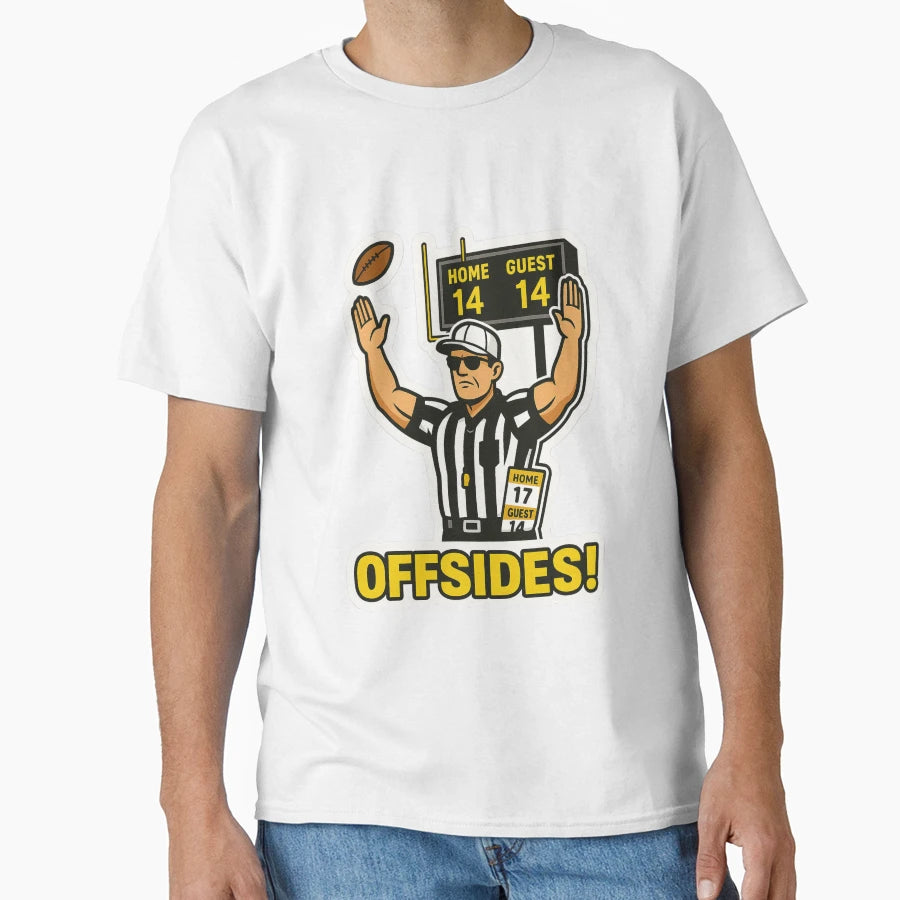 American Football Referee Scoreboard T-Shirt - Graphic Print Unisex - T-Shirt, Sweatshirt, Hoodie