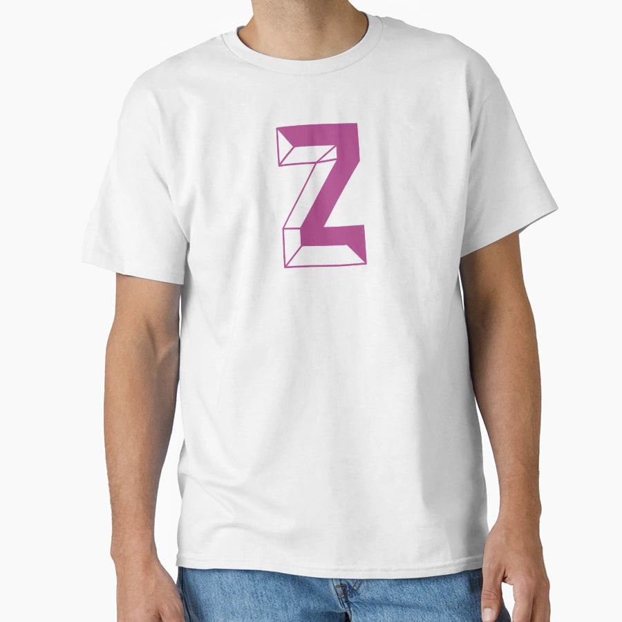 Modern Monogram Initial Letter Z T-Shirt - Custom Art Print Unisex - T-Shirt, Sweatshirt, Hoodie