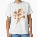 Football Mama Leopard Lightning Bolt T-Shirt - Trendy Graphic for Adults - T-Shirt, Sweatshirt, Hoodie