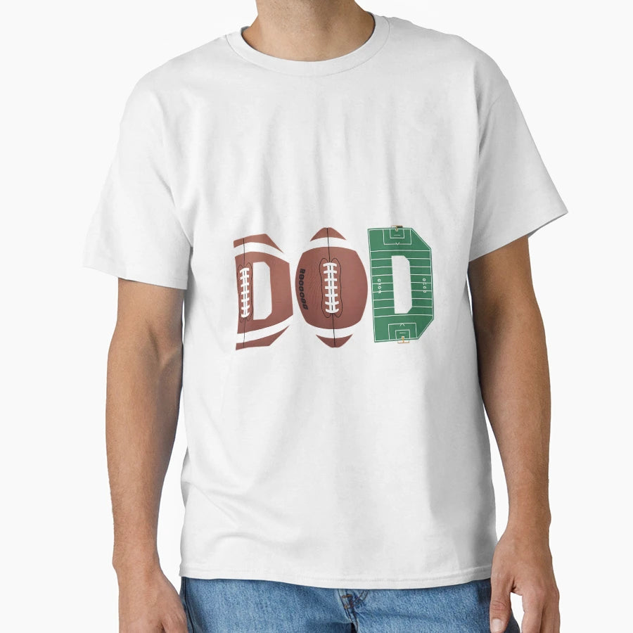 Dad 1 Year Old Football First T-Shirt - Minimalist Print for Adults - T-Shirt, Sweatshirt, Hoodie