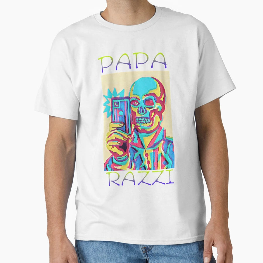 Paparazzi Zombie T-Shirt - Custom Art Print Men Women - T-Shirt, Sweatshirt, Hoodie