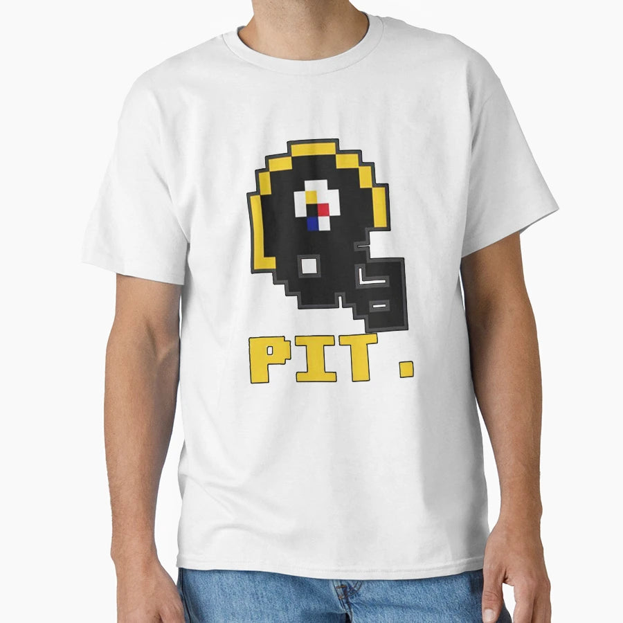 Pittsburgh Football Tecmo Bowl Video T-Shirt - Custom Art Print for Adults - T-Shirt, Sweatshirt, Hoodie