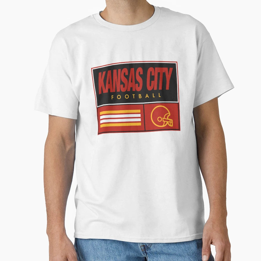 Kansas City Football T-Shirt - Minimalist Print for Adults - T-Shirt, Sweatshirt, Hoodie