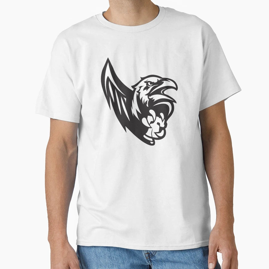 Philly Ravens Flock Wing B W T-Shirt - Fun Novelty Design Men Women - T-Shirt, Sweatshirt, Hoodie