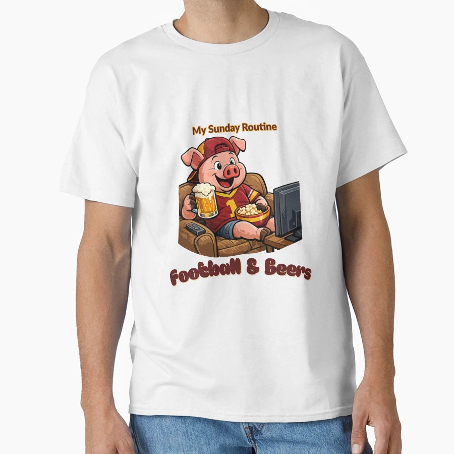 Washington Commanders Sunday T-Shirt - Fun Novelty Design for Adults - T-Shirt, Sweatshirt, Hoodie