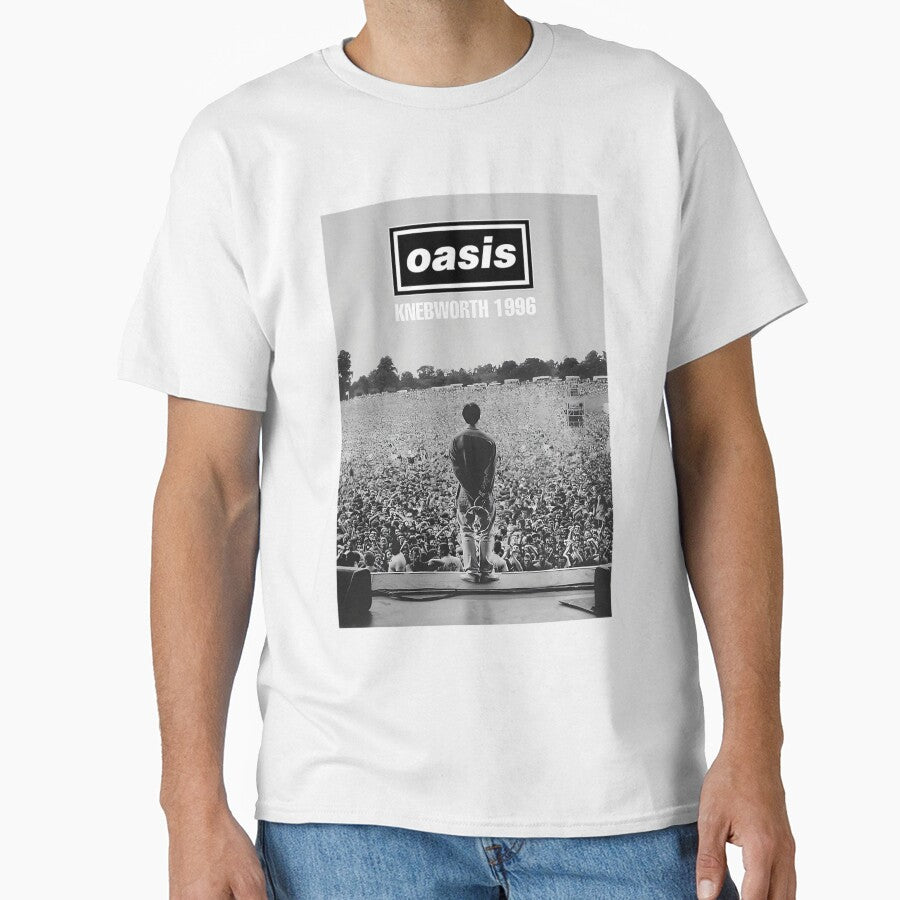 Minimalist Concert O A S I Black And White by - Adult & Kids T-Shirts, Sweatshirts & Hoodies apparel design preview 1